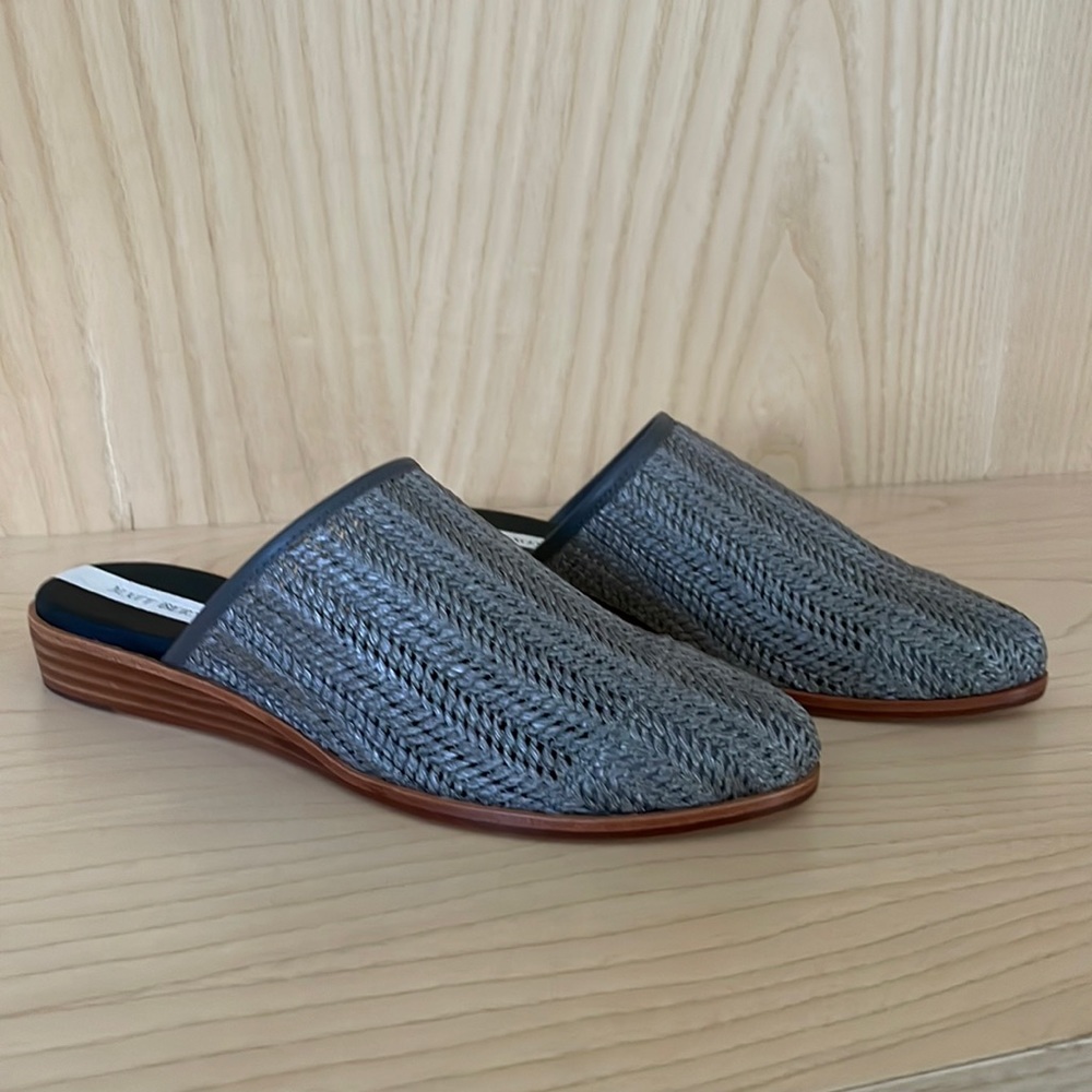 Matt Bernson gray woven mules size 7
